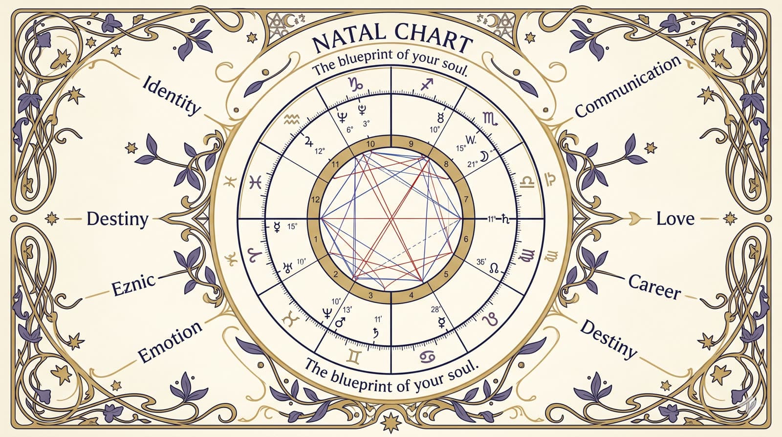 出生図鑑定の概要図